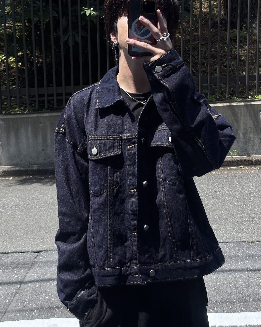 ルーズシルエットベーシックデニムジャケット GN0016