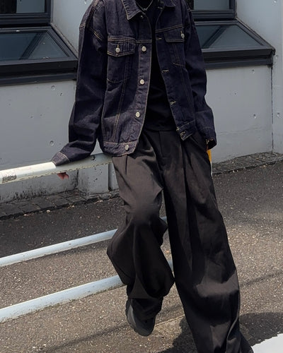 ルーズシルエットベーシックデニムジャケット GN0016