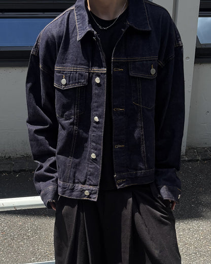 ルーズシルエットベーシックデニムジャケット GN0016