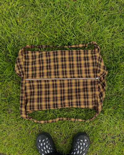 ダブルショルダーチェックバッグ HA0035