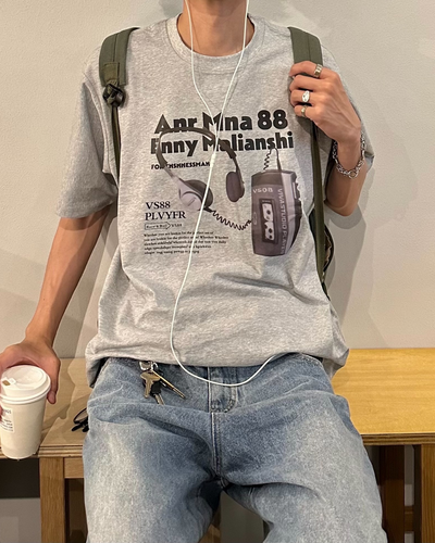 【即納】コットンミュージックTシャツ HA0036