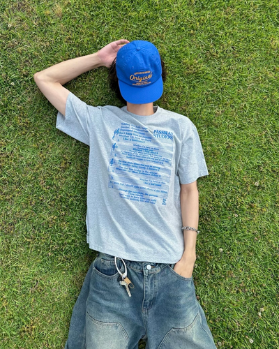 ノートレタリングTシャツ HA0038