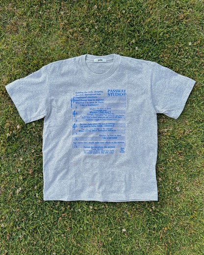 ノートレタリングTシャツ HA0038