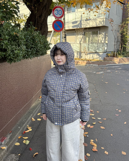 チェック柄ダウン HD0082