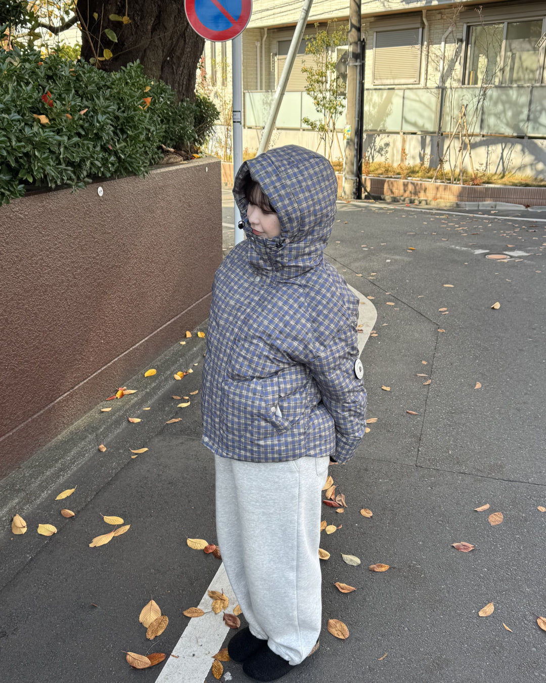 チェック柄ダウン HD0082