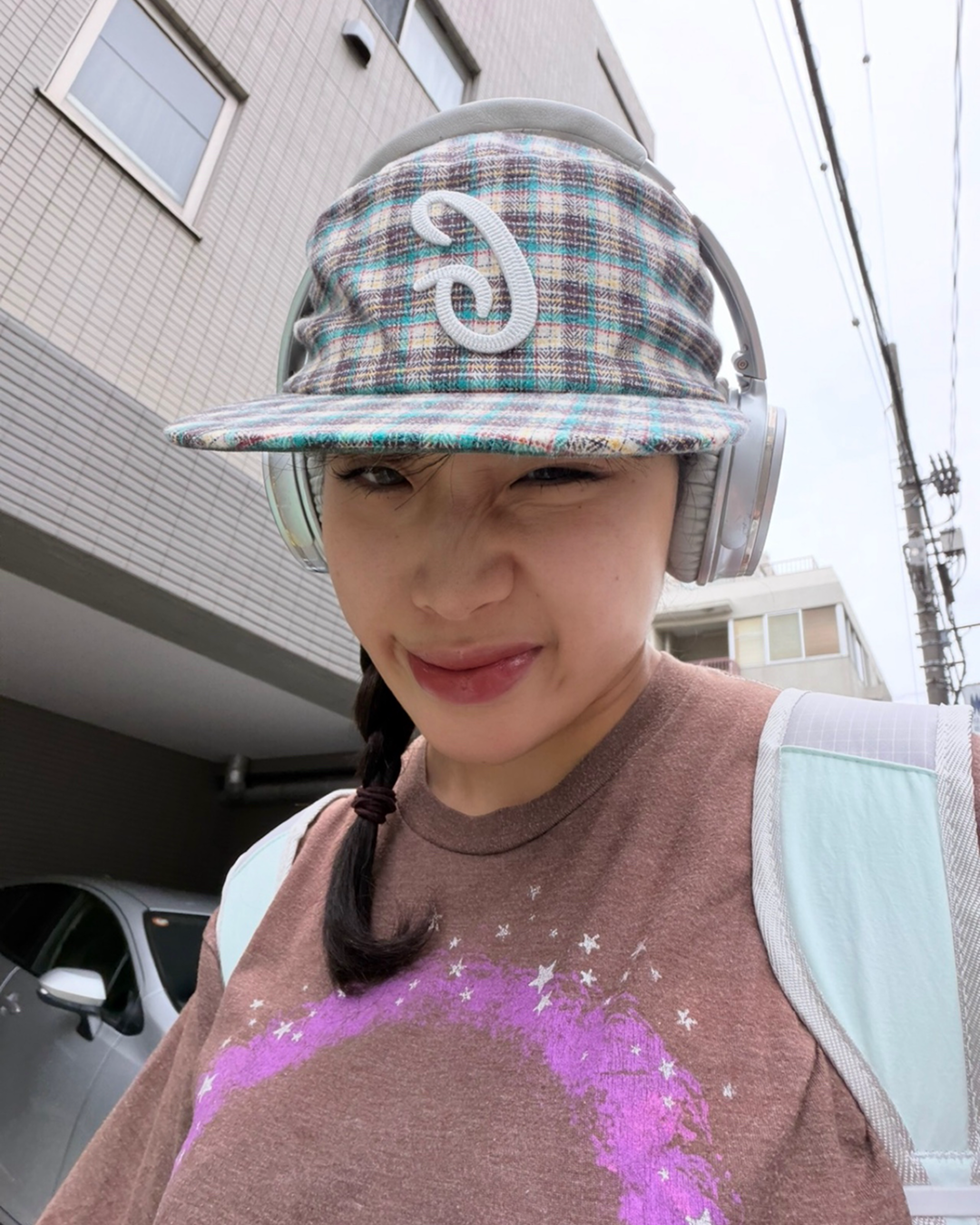 チェックフラットキャップ
HN0027