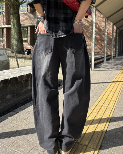 ワイドレッグウォッシュジーンズ HS0031