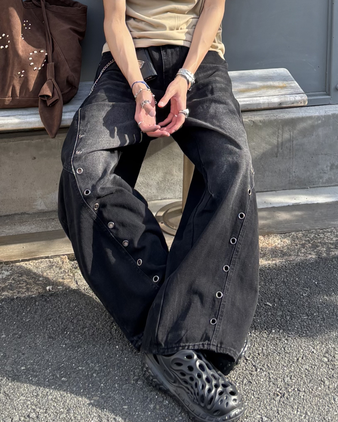 ホールデザインカーブパンツ HS0046