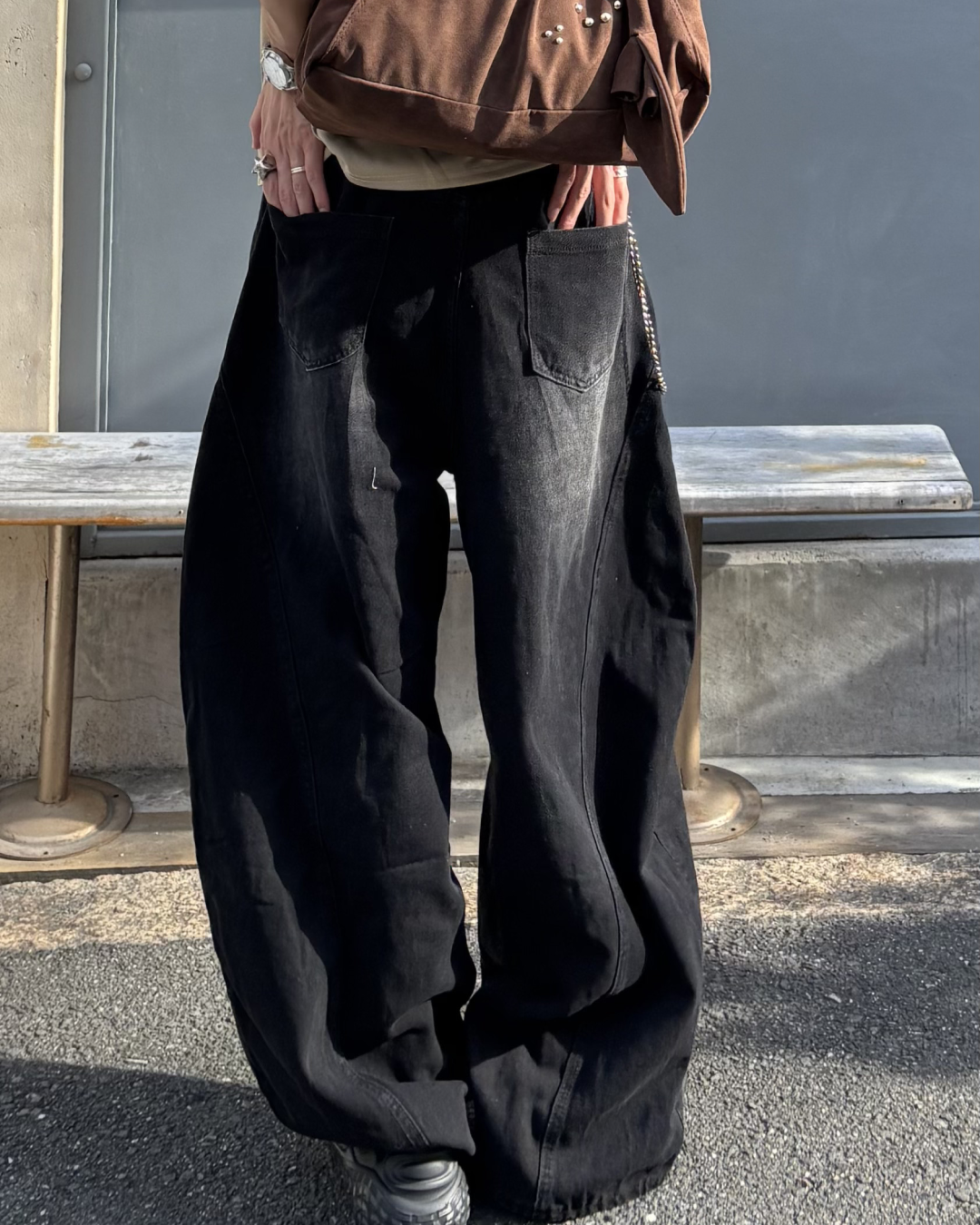 ホールデザインカーブパンツ HS0046