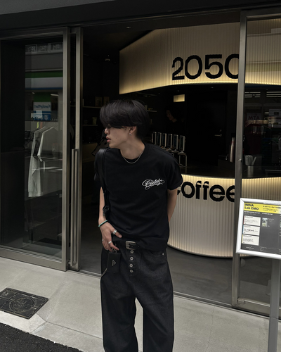 ボタンフライストレートパンツ HS0061