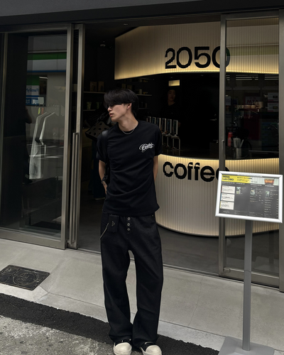 ボタンフライストレートパンツ HS0061