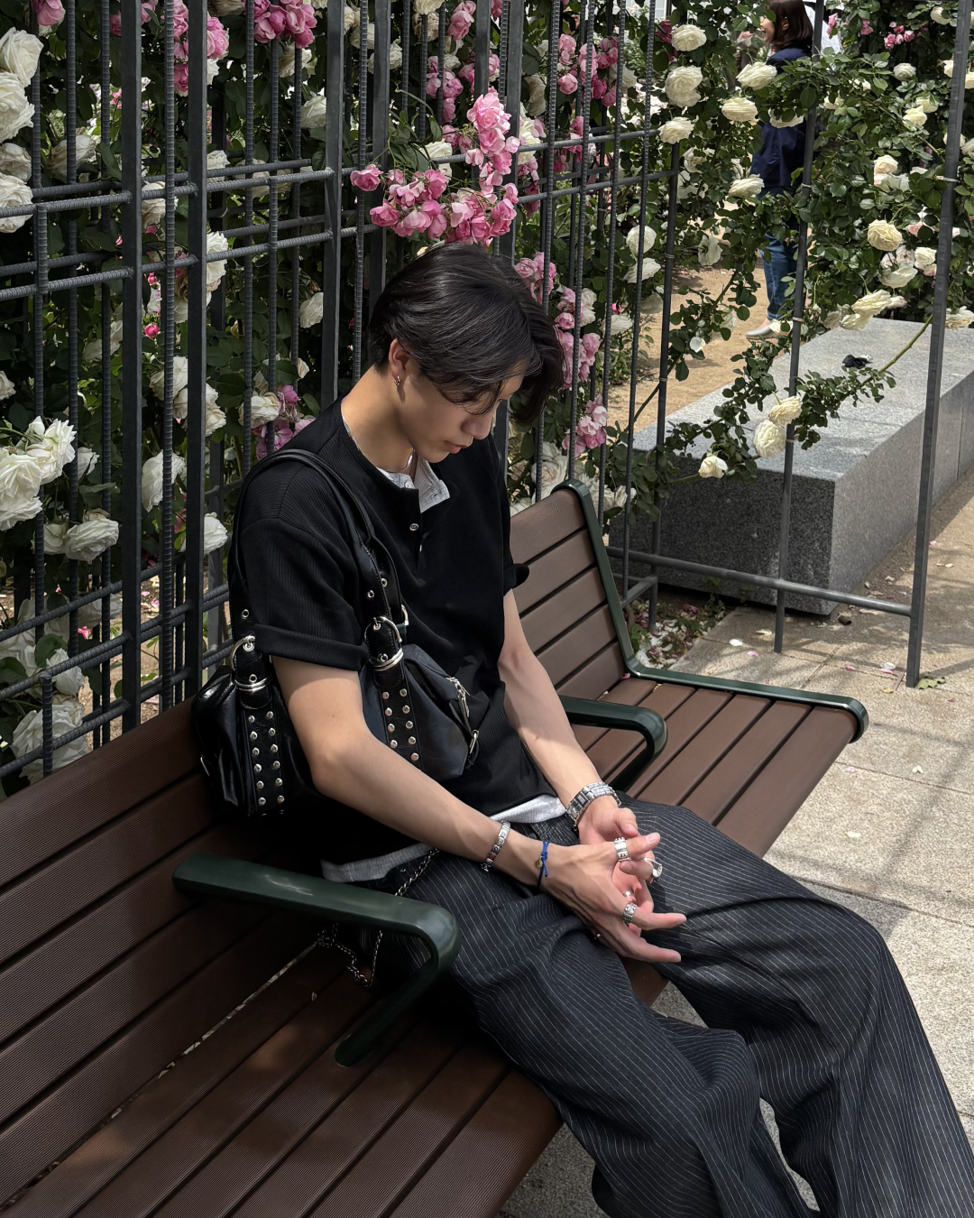 ラインスタッズバッグ HS0069