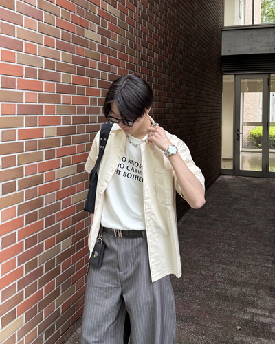ハイストリートライトライン半袖シャツ HS0077