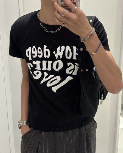 ハートプリントクールTシャツ HS0081