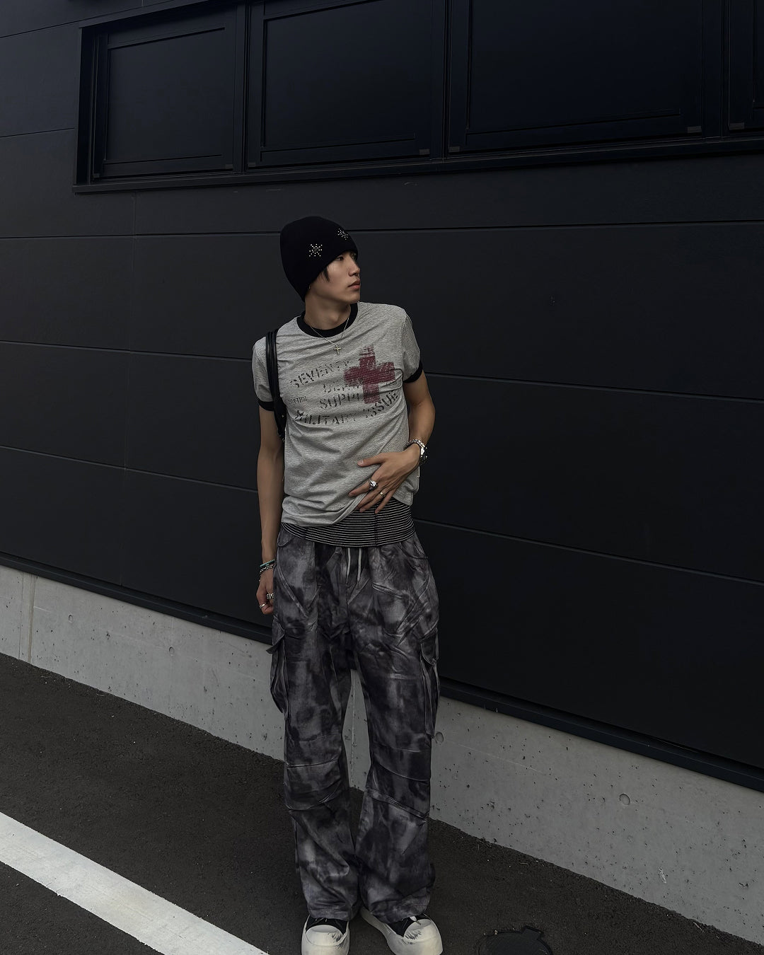 シンプルリブニット帽 HS0101