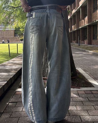バックラインワイドレッグパンツ HS0110
