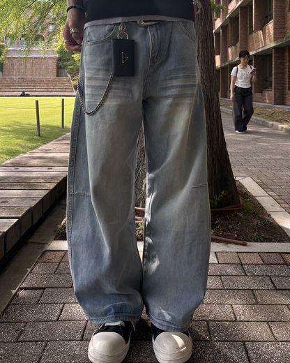 バックラインワイドレッグパンツ HS0110