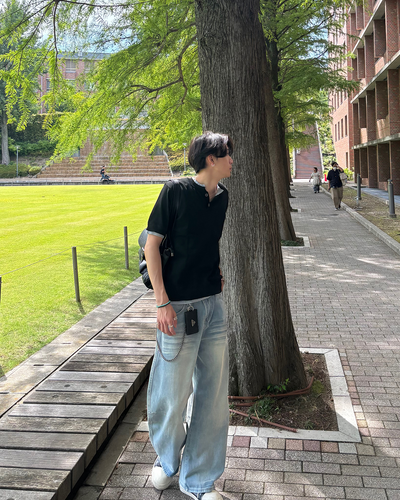 バックラインワイドレッグパンツ HS0110