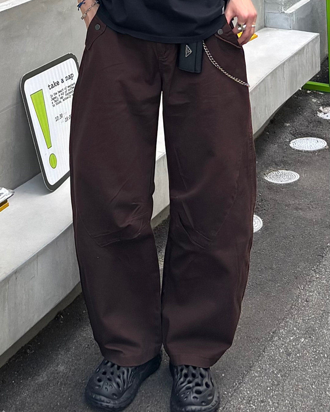 ポケットデザインカーブパンツ HS0112