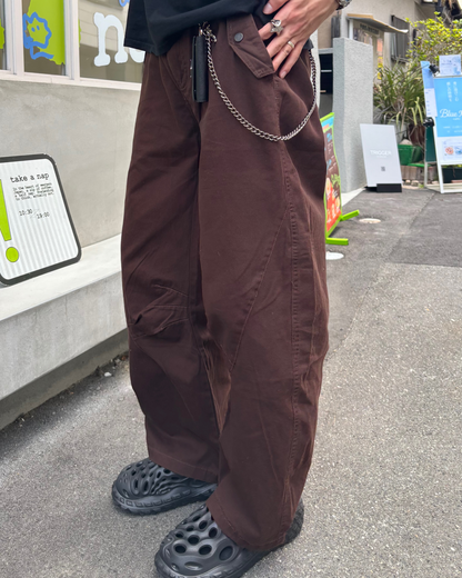 ポケットデザインカーブパンツ HS0112