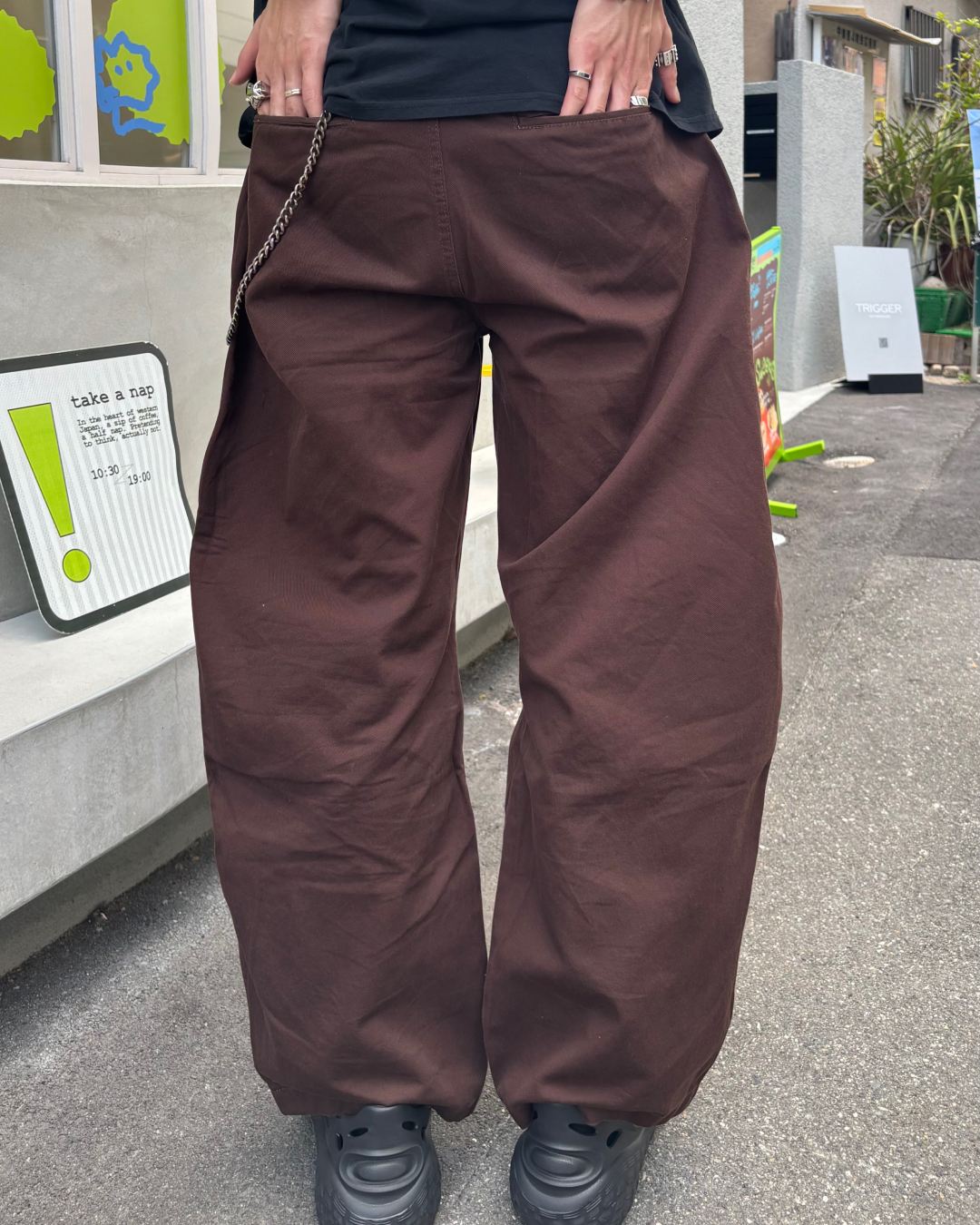 ポケットデザインカーブパンツ HS0112