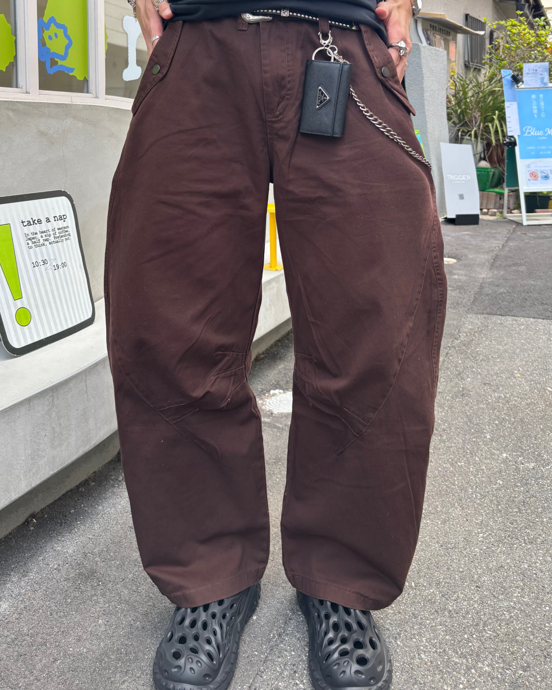 ポケットデザインカーブパンツ HS0112
