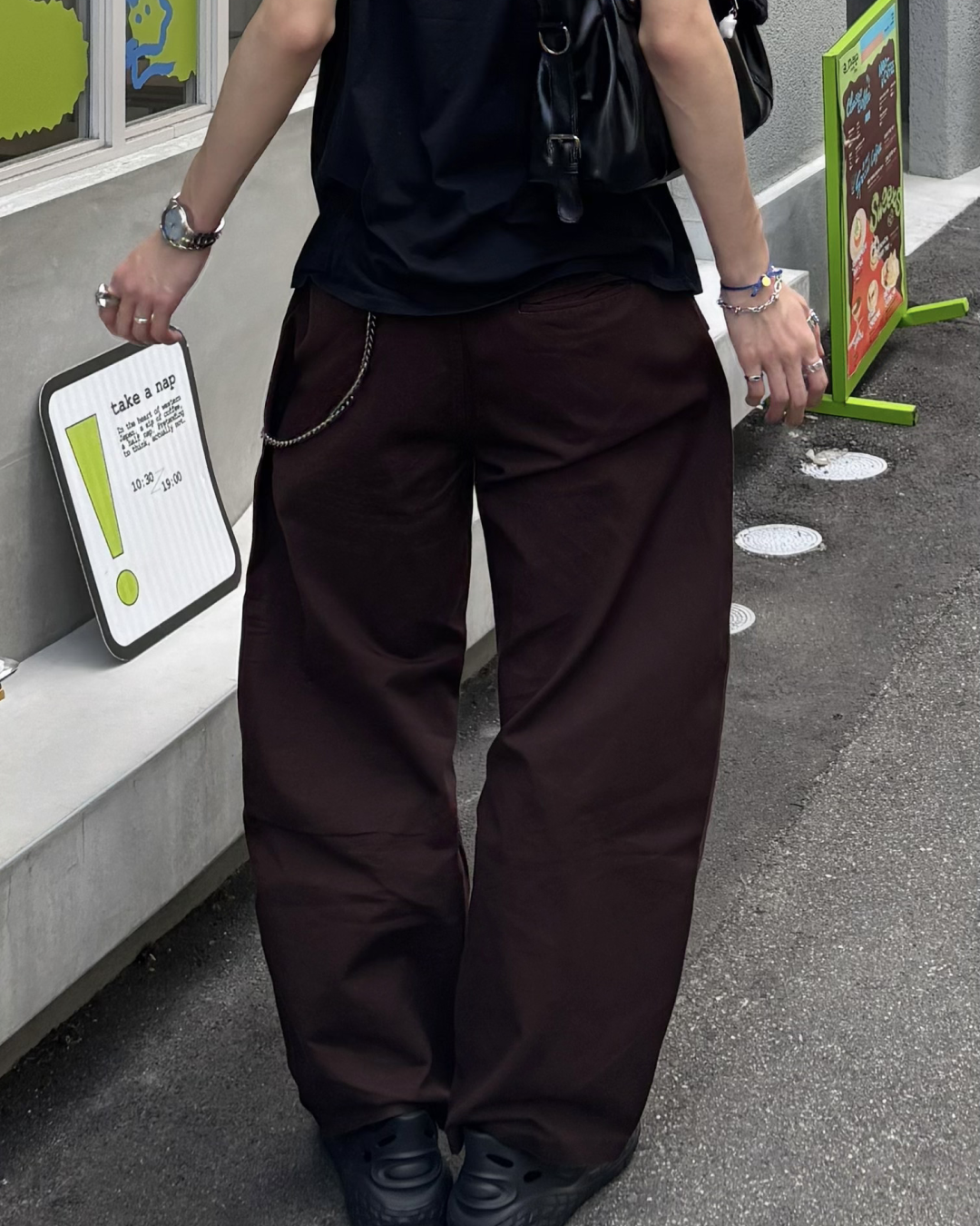 ポケットデザインカーブパンツ HS0112