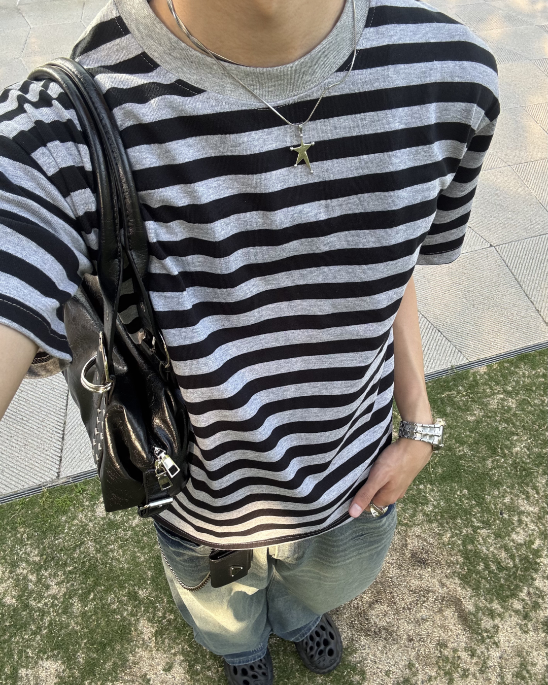 クルーネックボーダーT HS0113