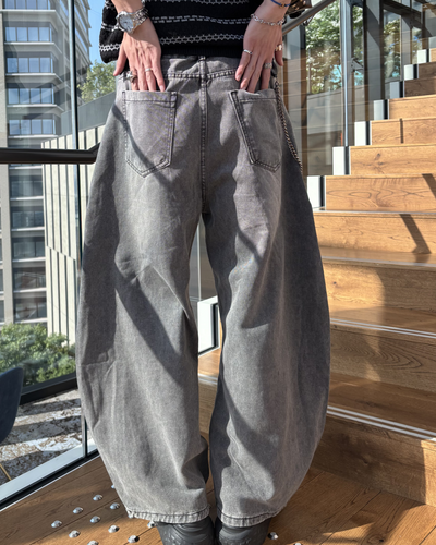 ウォッシュドグレーカーブパンツ HS0114