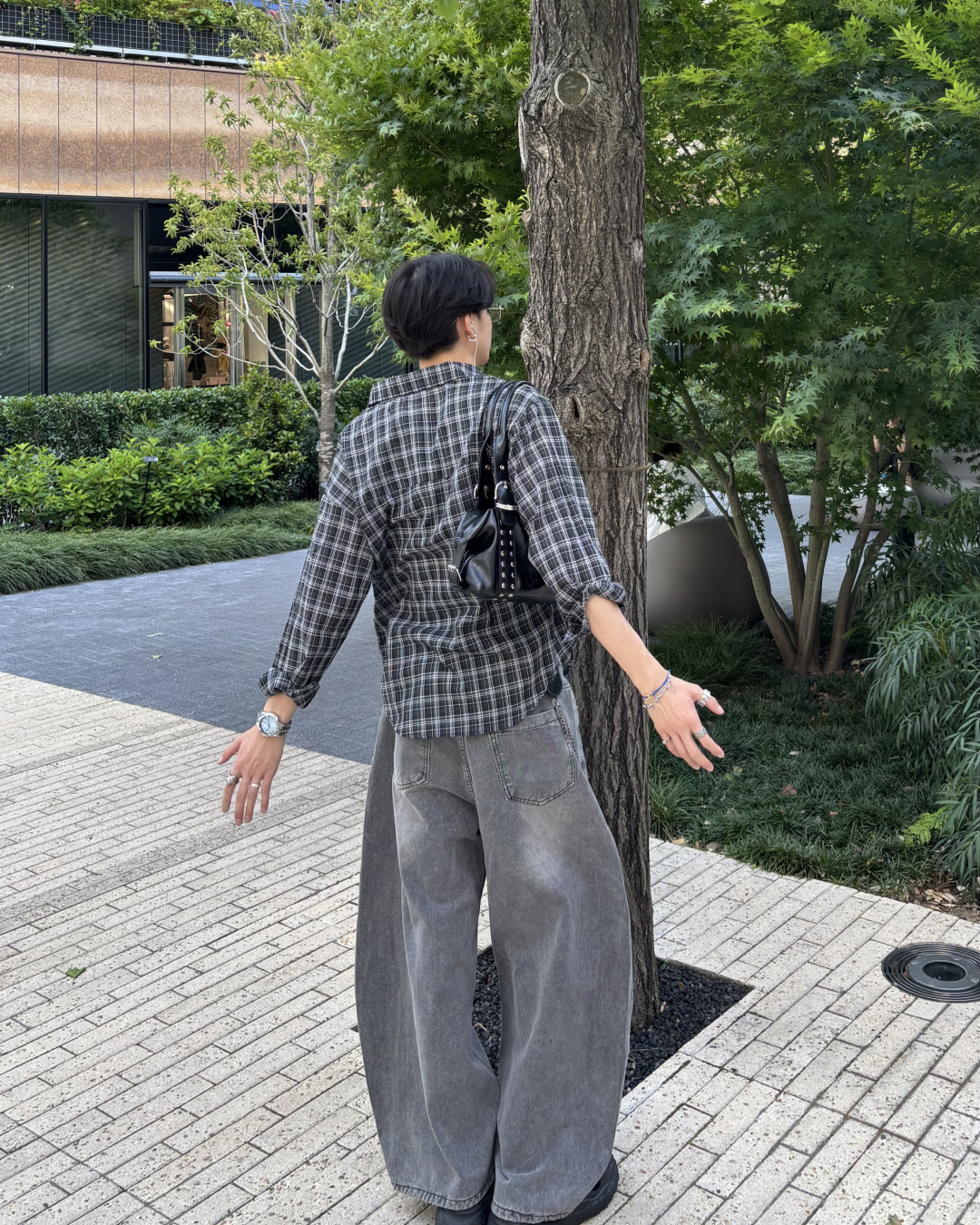 長袖チャックシャツ HS0120