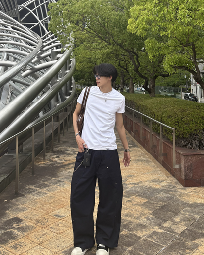 タイトハーフスリーブラウンドネックTシャツ
HS0126