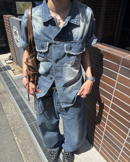 カーブシルエットデニムパンツ HS0135