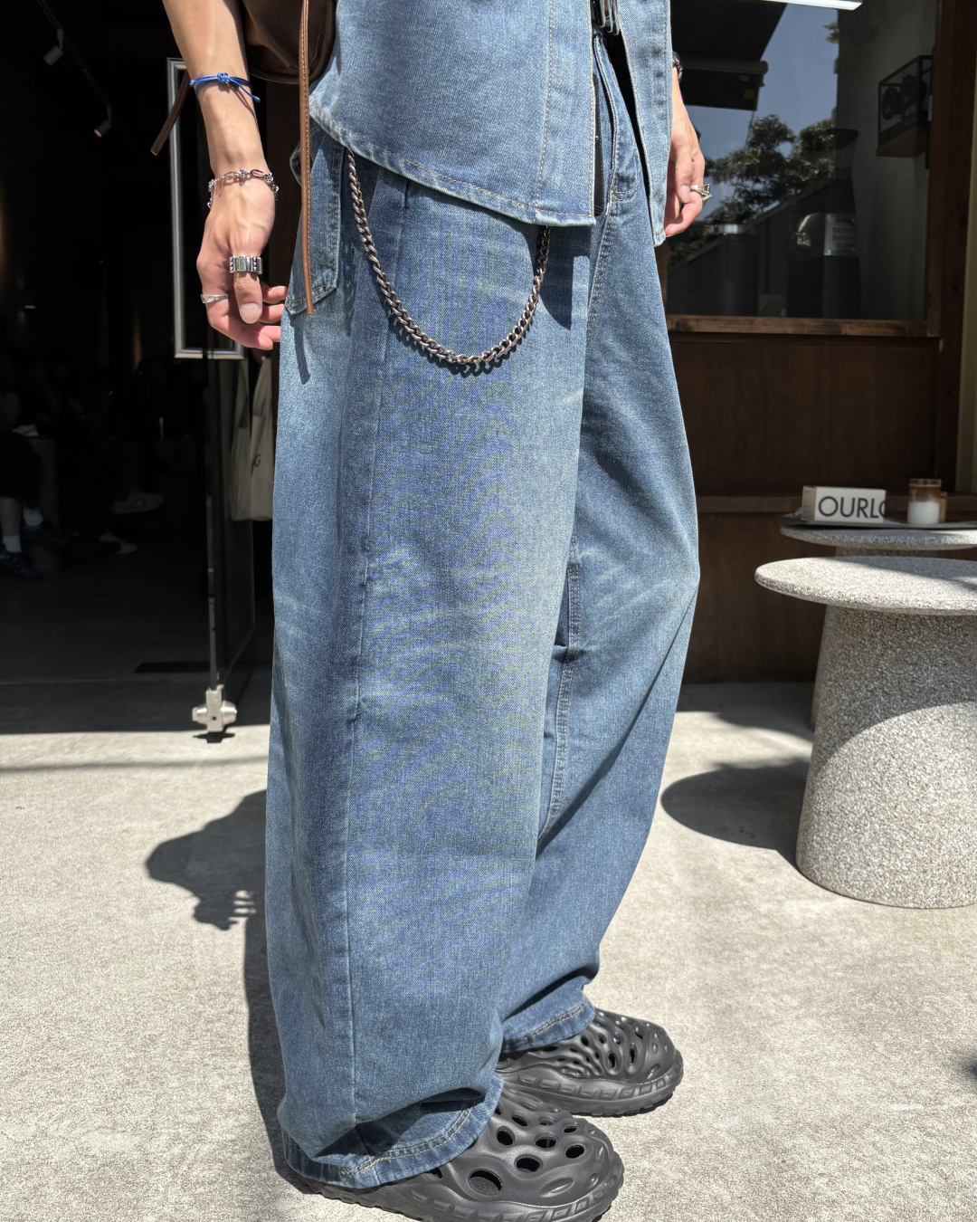 カーブシルエットデニムパンツ HS0135
