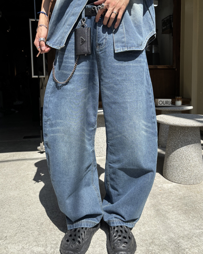 カーブシルエットデニムパンツ HS0135