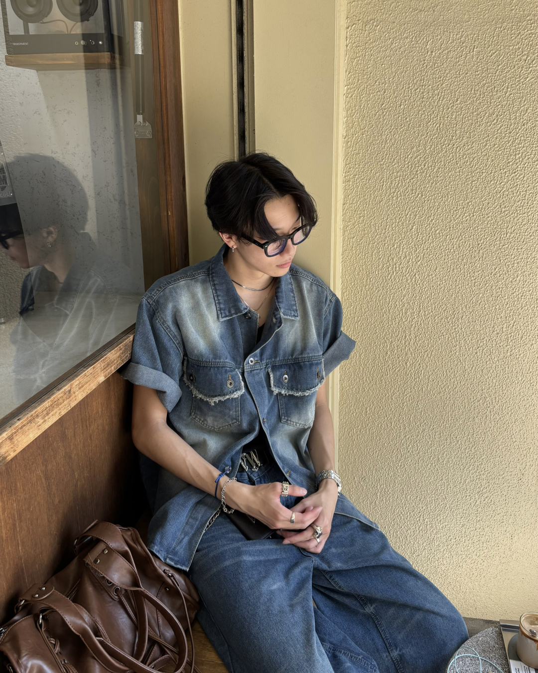 カーブシルエットデニムパンツ HS0135
