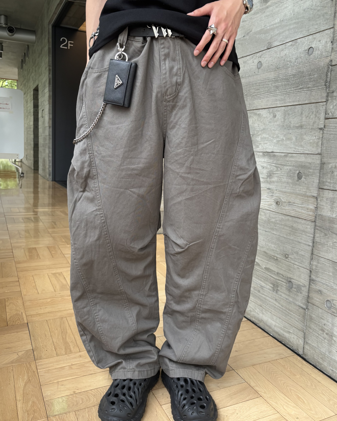 マルチプリーツワイドレッグパンツ HS0139