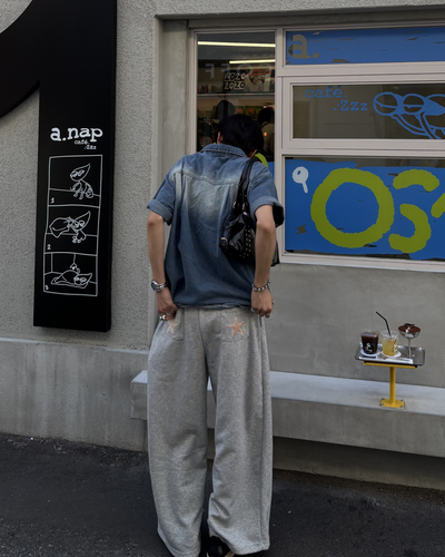 スターデザインスウェットパンツ HS0143