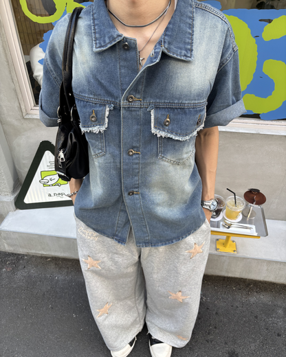 スターデザインスウェットパンツ HS0143