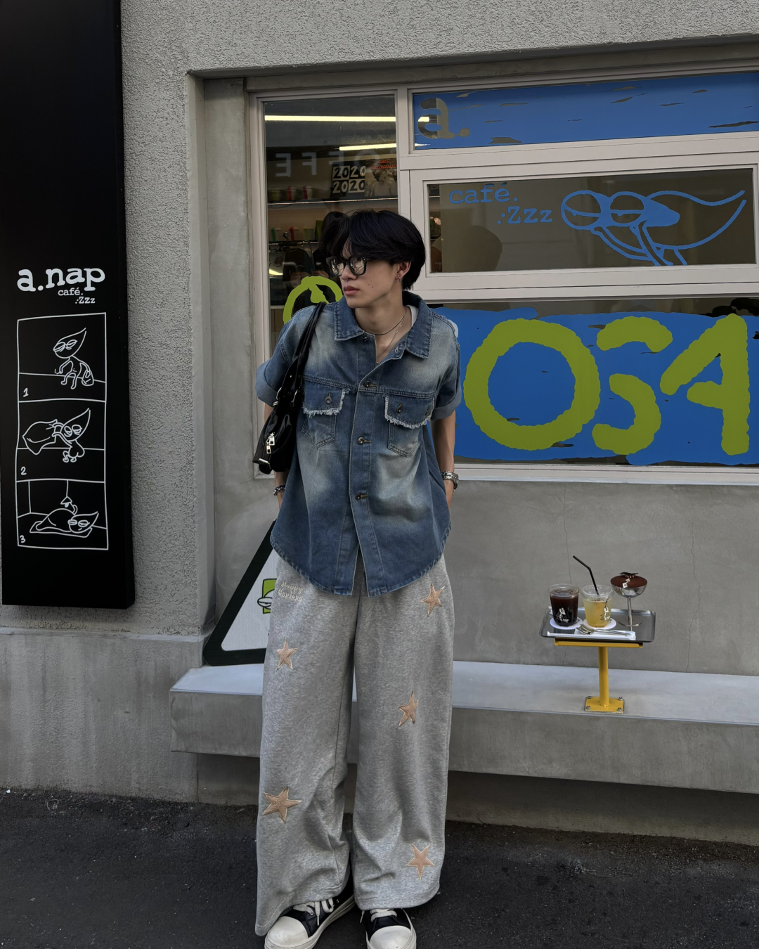 スターデザインスウェットパンツ HS0143