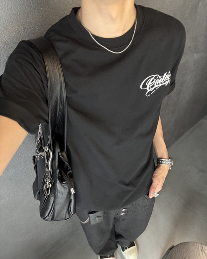 レタープリントサマーTシャツ HS0187