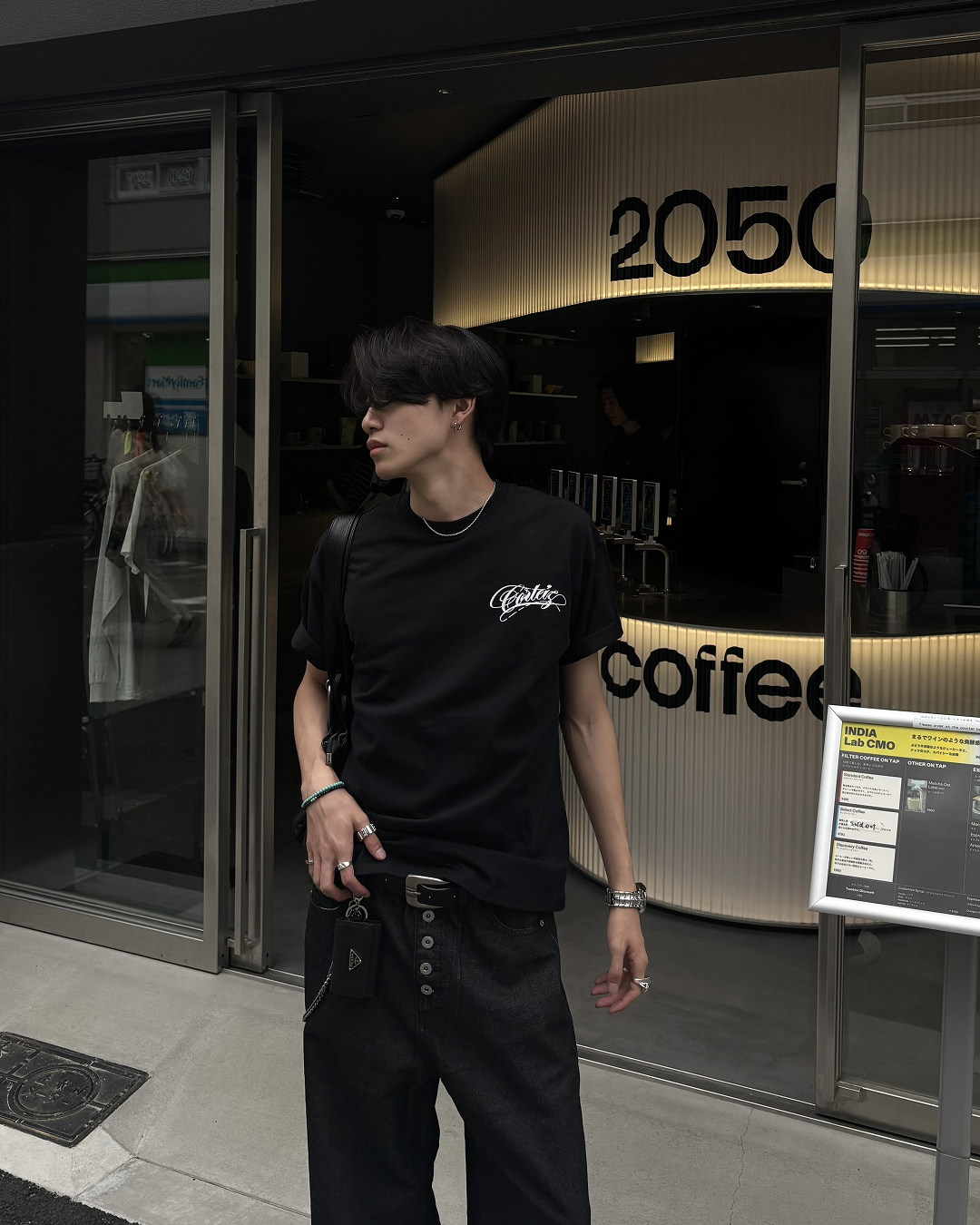 レタープリントサマーTシャツ HS0187