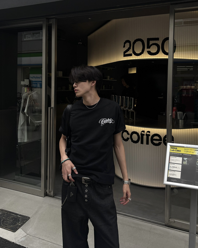 レタープリントサマーTシャツ HS0187