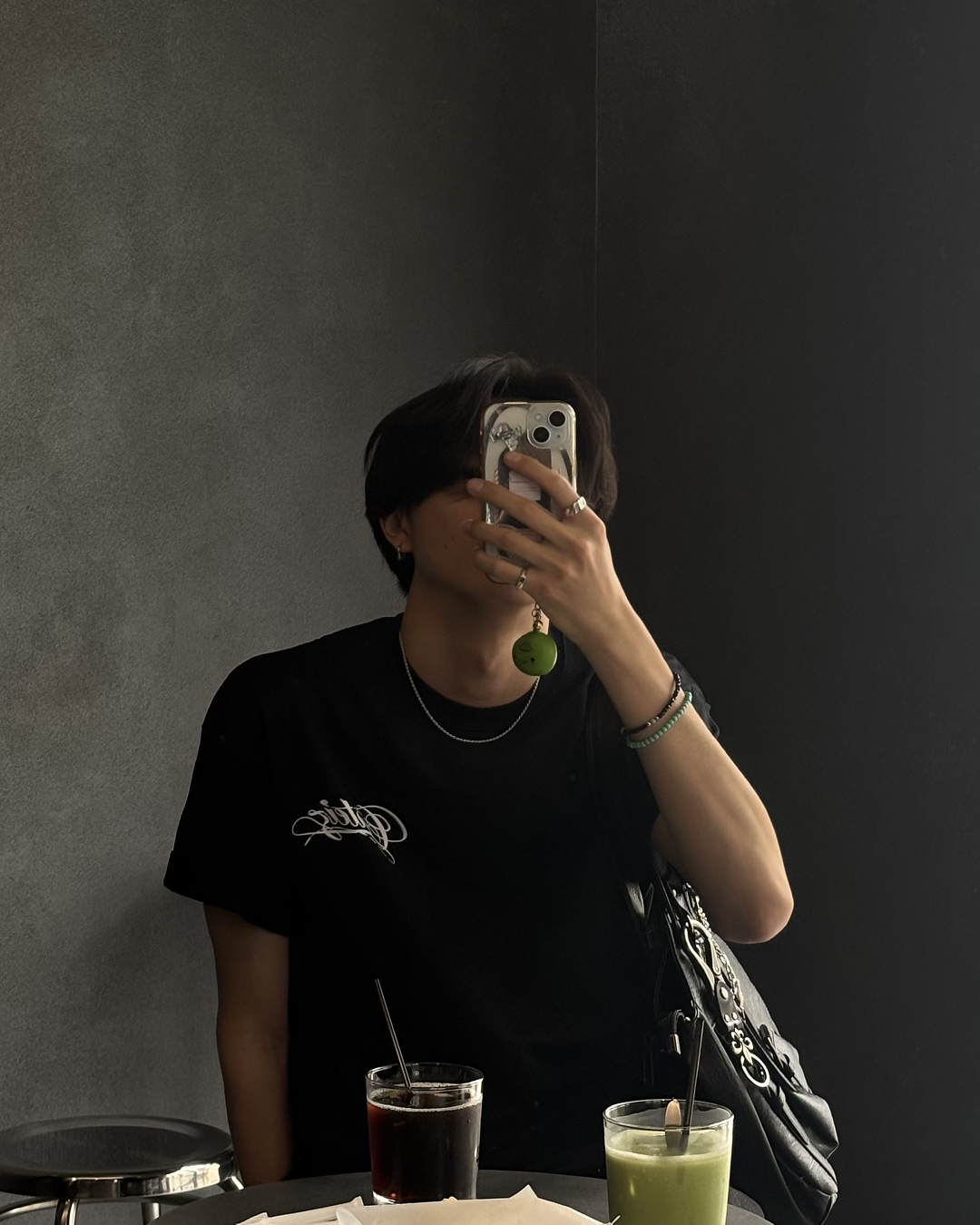レタープリントサマーTシャツ HS0187