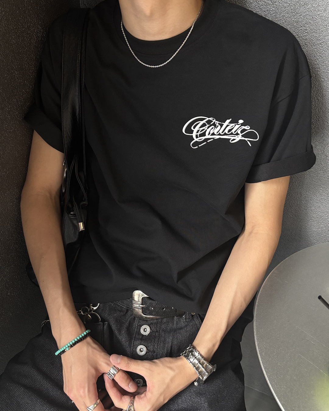 レタープリントサマーTシャツ HS0187