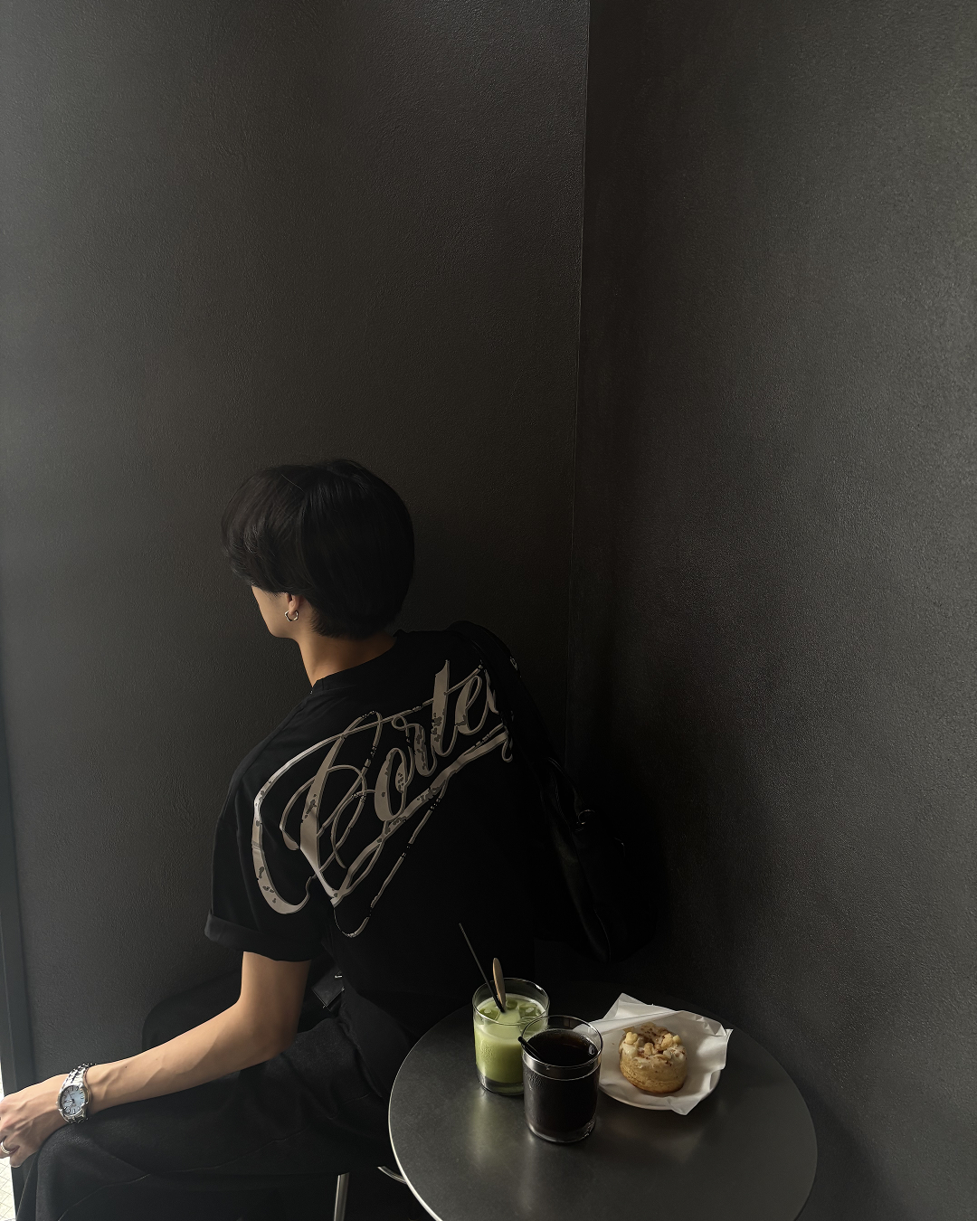 レタープリントサマーTシャツ HS0187