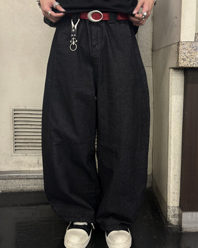 オーバルバックルクロコベルト HS0199
