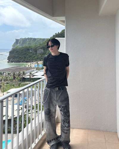 ヘンリーストライプサマーTシャツ HS0205