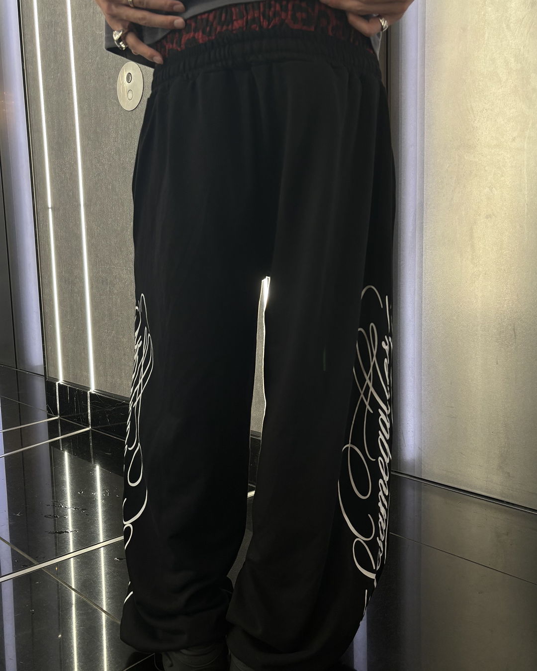 ローズラインレイヤードスウェットパンツ HS0211