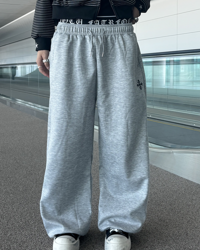 ダブルウエストドレープスウェットパンツ HS0213