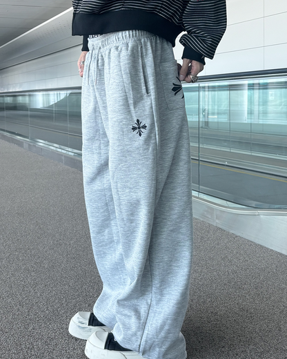 ダブルウエストドレープスウェットパンツ HS0213